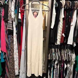 Banana Republic Cream Maxi Dress